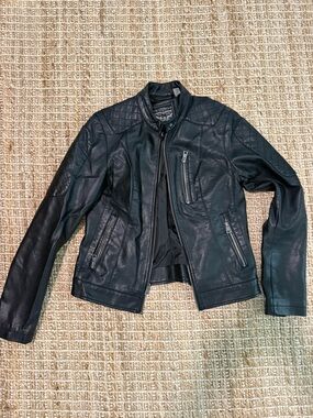 Levi's Black Quilted Leather Jacket